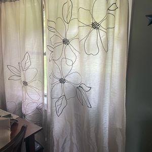 2 curtain panels